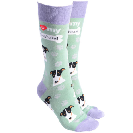 Greyhound Socks Green