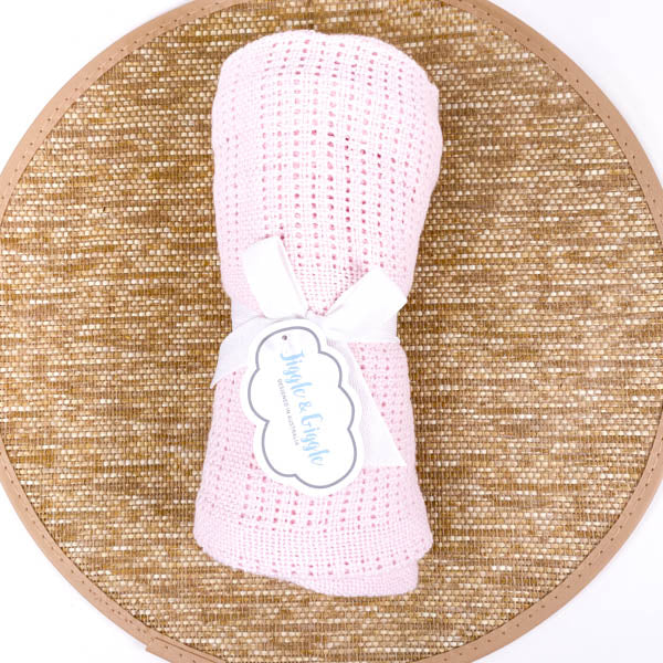 pink cotton baby blanket