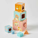 set of stacking cubes with colour and animals for toddlers children and baby
