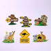 Road Sign Animals sticker set