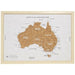 Australia Cork Travel Map