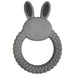 Blue silicone teether with bunny shape