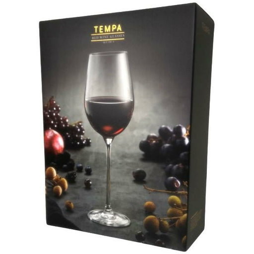 Red wine glasses gift box