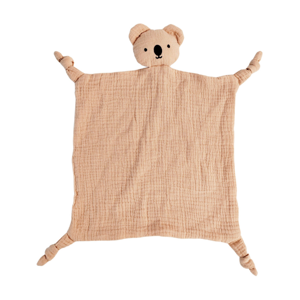 Bubsy Koala Muslin Comforter Pink 30x30cm