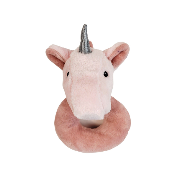 Pink unicorn rattle