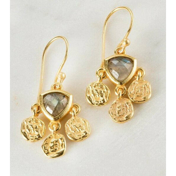 maya gold earrings by zafino
