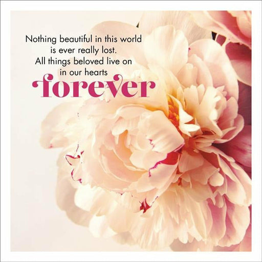 floral greeting card with quote