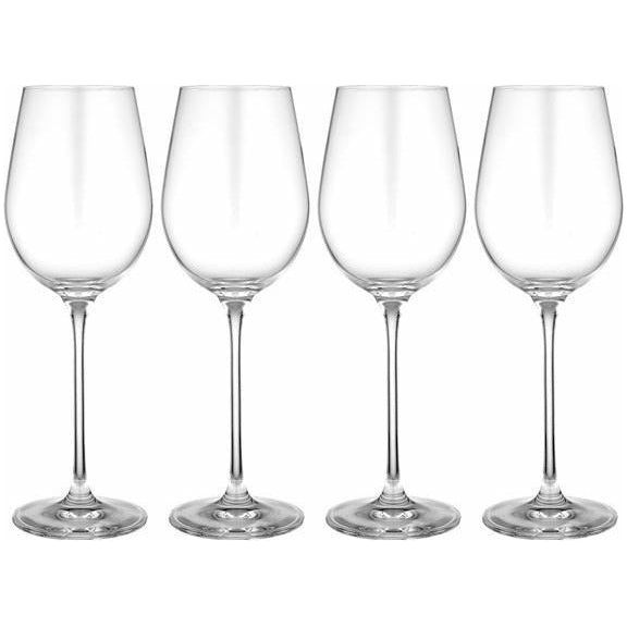 set of four red wine wine glasses