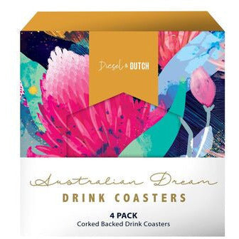australian dream set of drink coasters