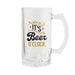 it's beer o'clock beer glass boxed gift