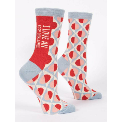 i love an easy challenge womens socks
