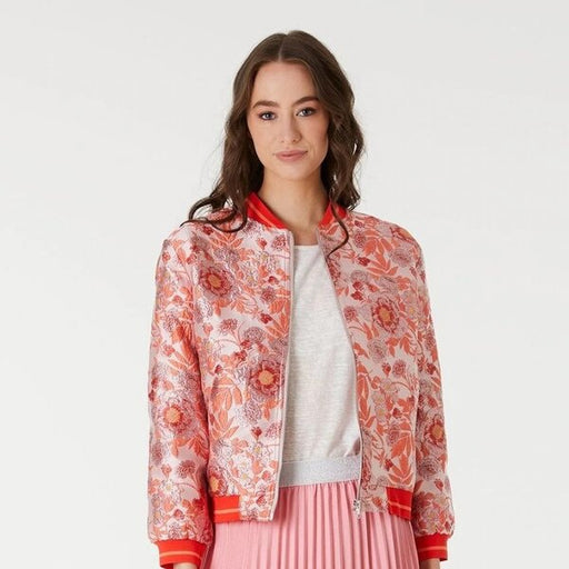 womens floral bomber jacket small size