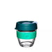 small glass reusable cup for hot drinks 