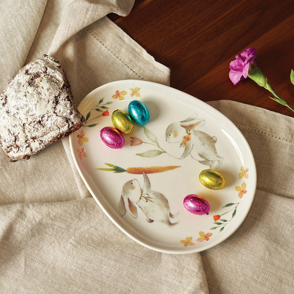 bunny rabbit plate for easter