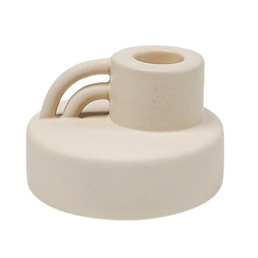 white candle stand holder for long tapered candles