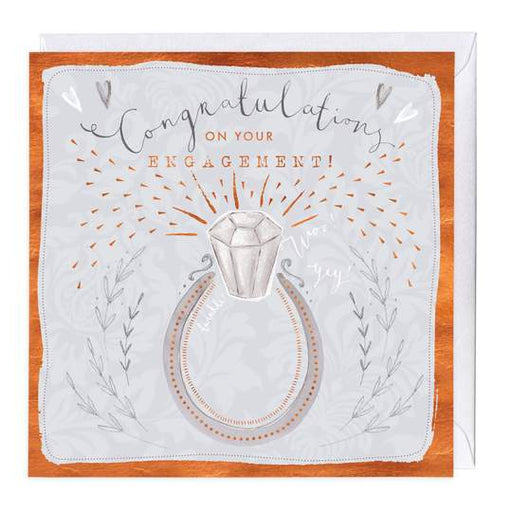 congratulations engagement ring card