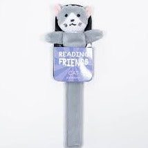 cat friend reading bookmark