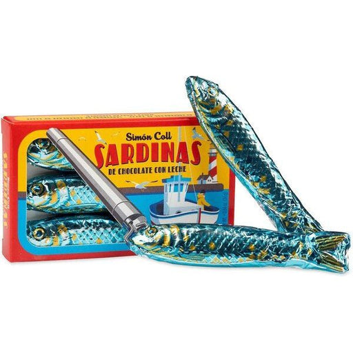 chocolate sardines in sardine tin like box