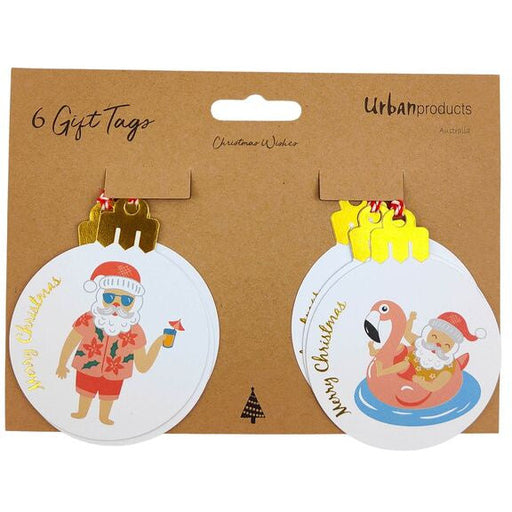 quirky summer christmas present name tags