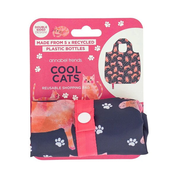 reusable shopping bag cat designs
