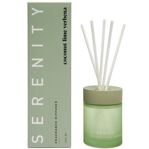 coconut lime reed diffuser green