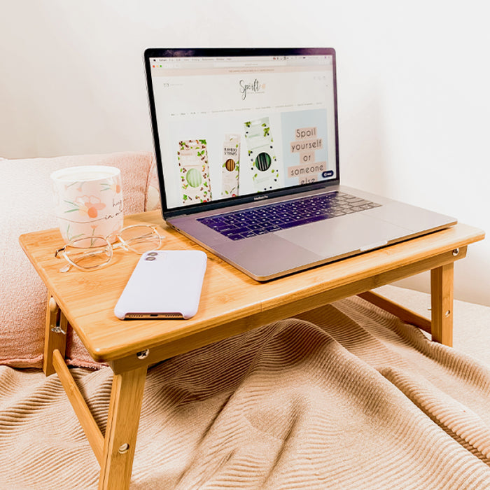 wooden laptop table