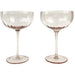 coupe cocktail martini wine glasses rose coloured