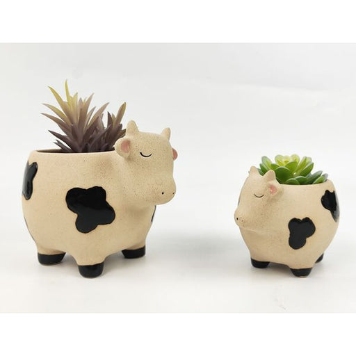 cow planters small and large