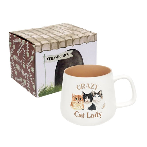 crazy cat lady coffee mug for cat owner gift