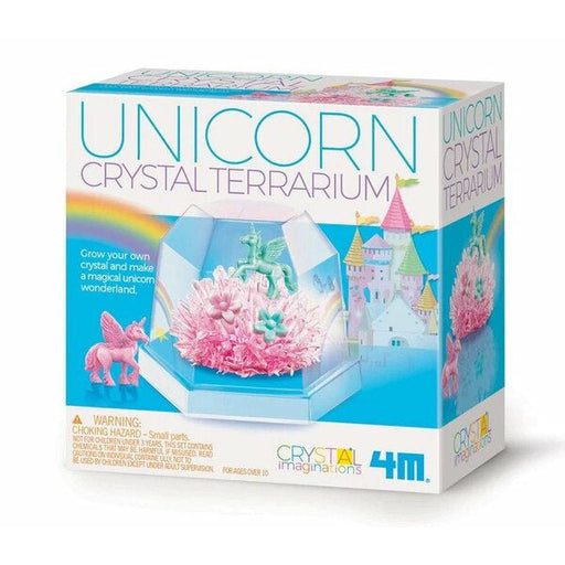unicorn crystal terrarium
