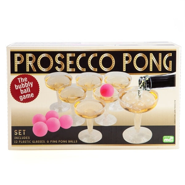 prosecco pong drinking party game