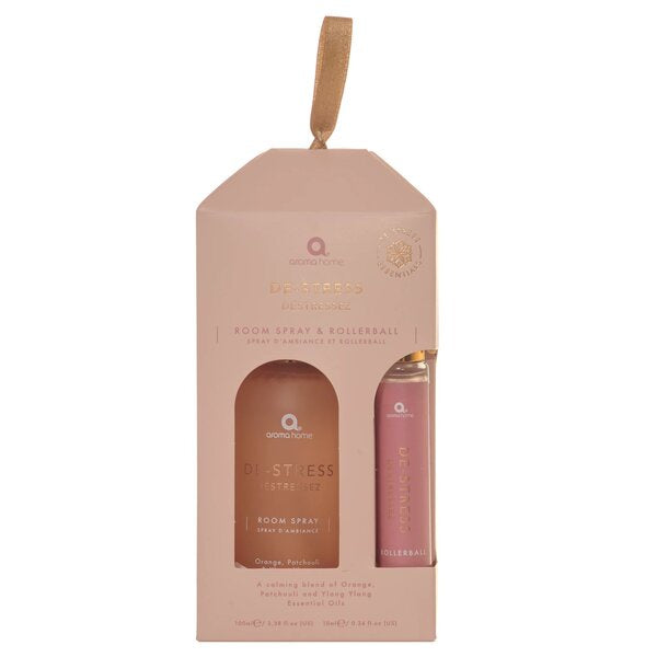 aroma home room spray and roller gift pack