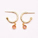 Zafino gold hoop rose drop earrings for women