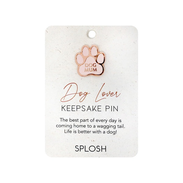 Dog lover Pin Pink