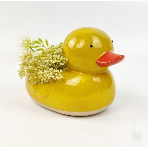 rubber duck ceramic planter