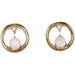 Pearl Circle Earrings