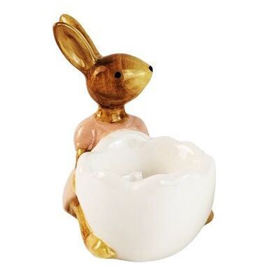 girl bunny egg cup for easter