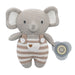 elephant toy knitted with activity rattle for baby shower