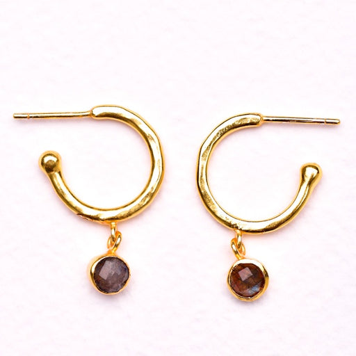 Zafino gold hoop onyx drop earrings for women