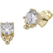 Gold diamond earrings liberte for women