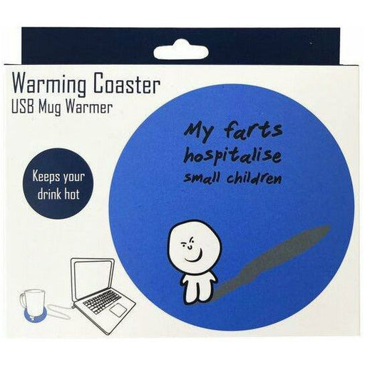 my farts hospitalise small children usb warming coaster