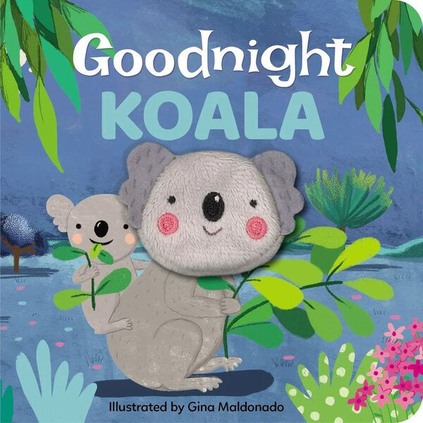 hardcover goodnight koala finger puppet baby book