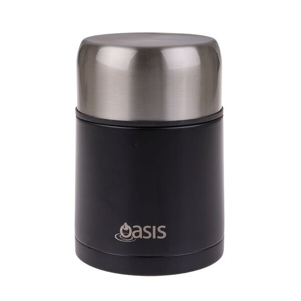oasis black 800ml insulated food flask
