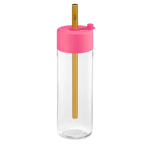 frank green smoothie drink bottle with jumbo large straw