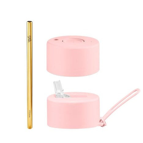 blushed pink frank green dup lid pack interchangeable with straw