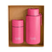 frank green gift pack set water and coffee neon hot pink 2 cups