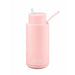 frank green 1 litre water bottle straw lid pink blushed