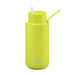 34oz i litre straw water bottle yellow by frank green