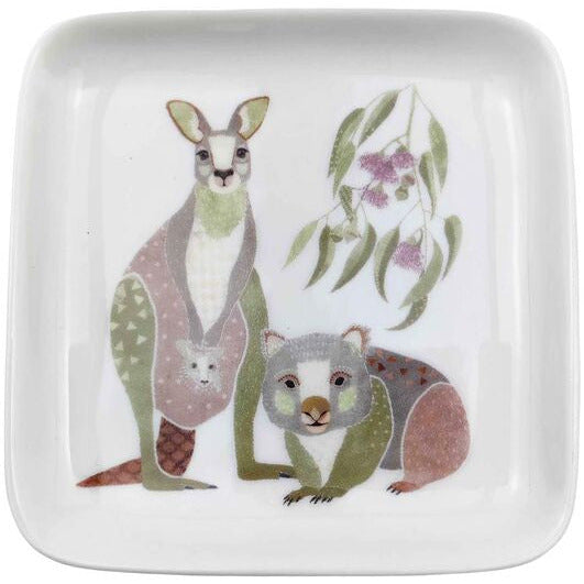 kangaroo and wombat trinket dish small plate