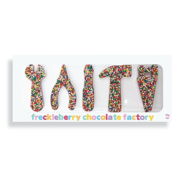 frecklebrry chocolate shaped tools for the tradie